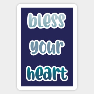 Bless Your Heart — White Outline Sticker